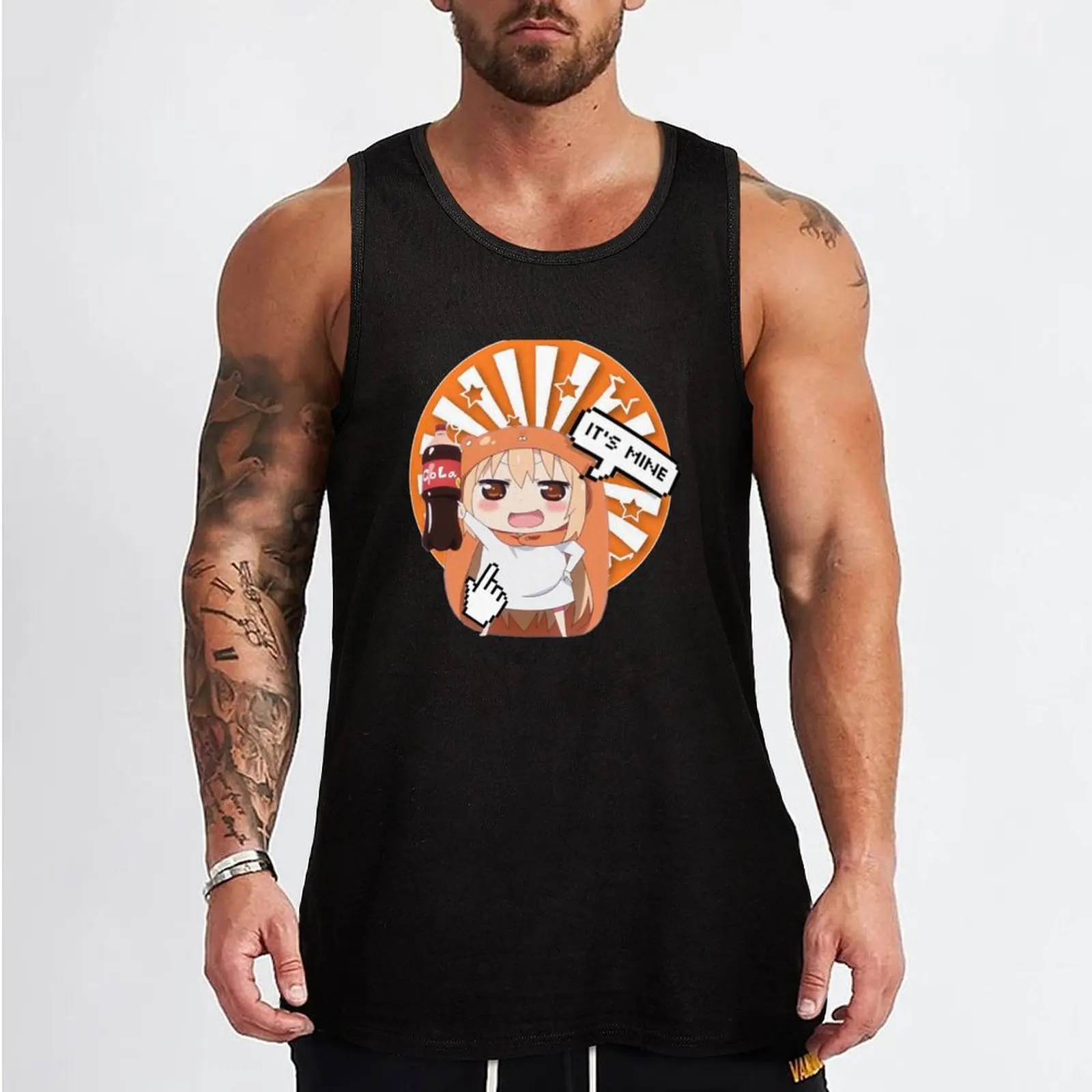 Himouto! Umaru-chan Chibi Anime Manga- Holding Cola - Its Mine Tank Top gym clothing Men's t-shirt man vest