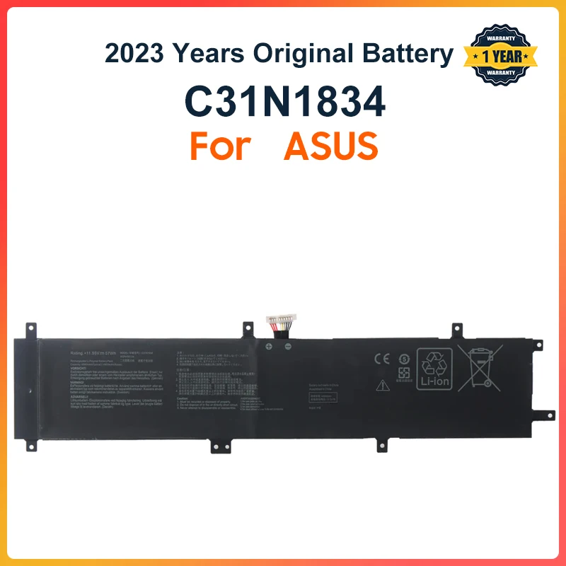 

C31N1834 Laptop Battery For ASUS ProArt StudioBook Pro 17 W700G W700G3T W700G1T W700G2T H700 H700GV 11.55V 57WH