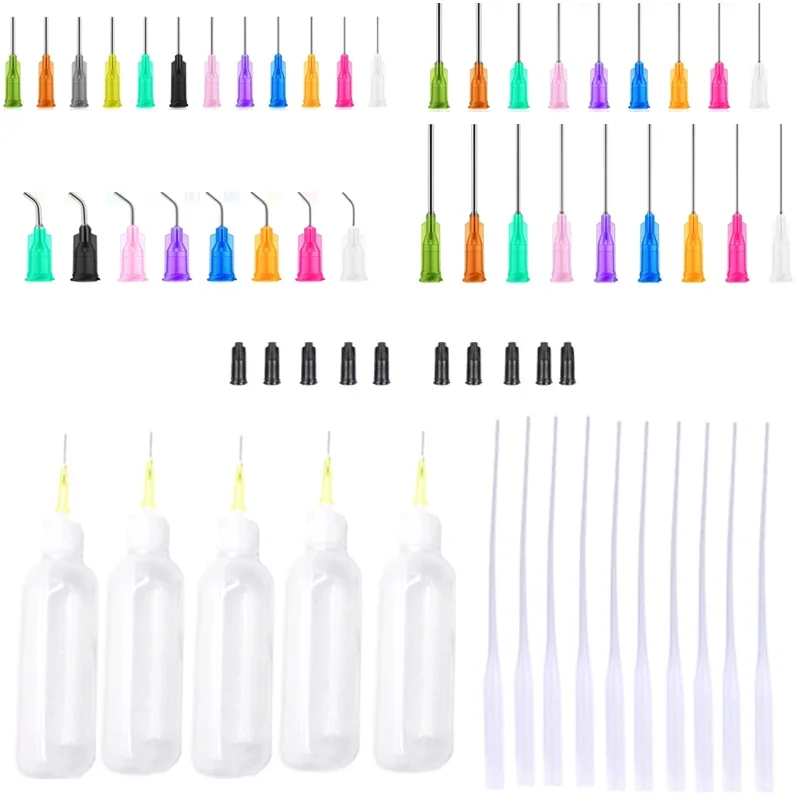 Plastic Needle Dispenser Bottles, 30ml & 50ml