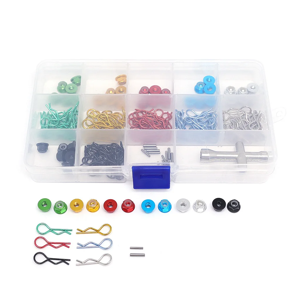 

Colored R Buckle M4 Flange Nut for RC Model Car 1/10 1/12 Oil Car Tram Aluminum Alloy Nut