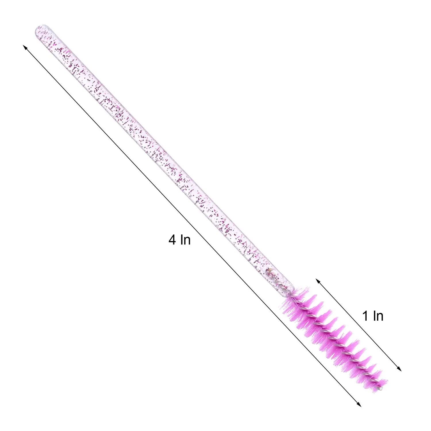 100Pcs แปรงขนตาคริสตัลเพชรแปรงปัดมาสคาร่า Applicator Spoolers Kuas Rias ตัวต่อขนตาอุปกรณ์ Lash อุปกรณ์เสริม