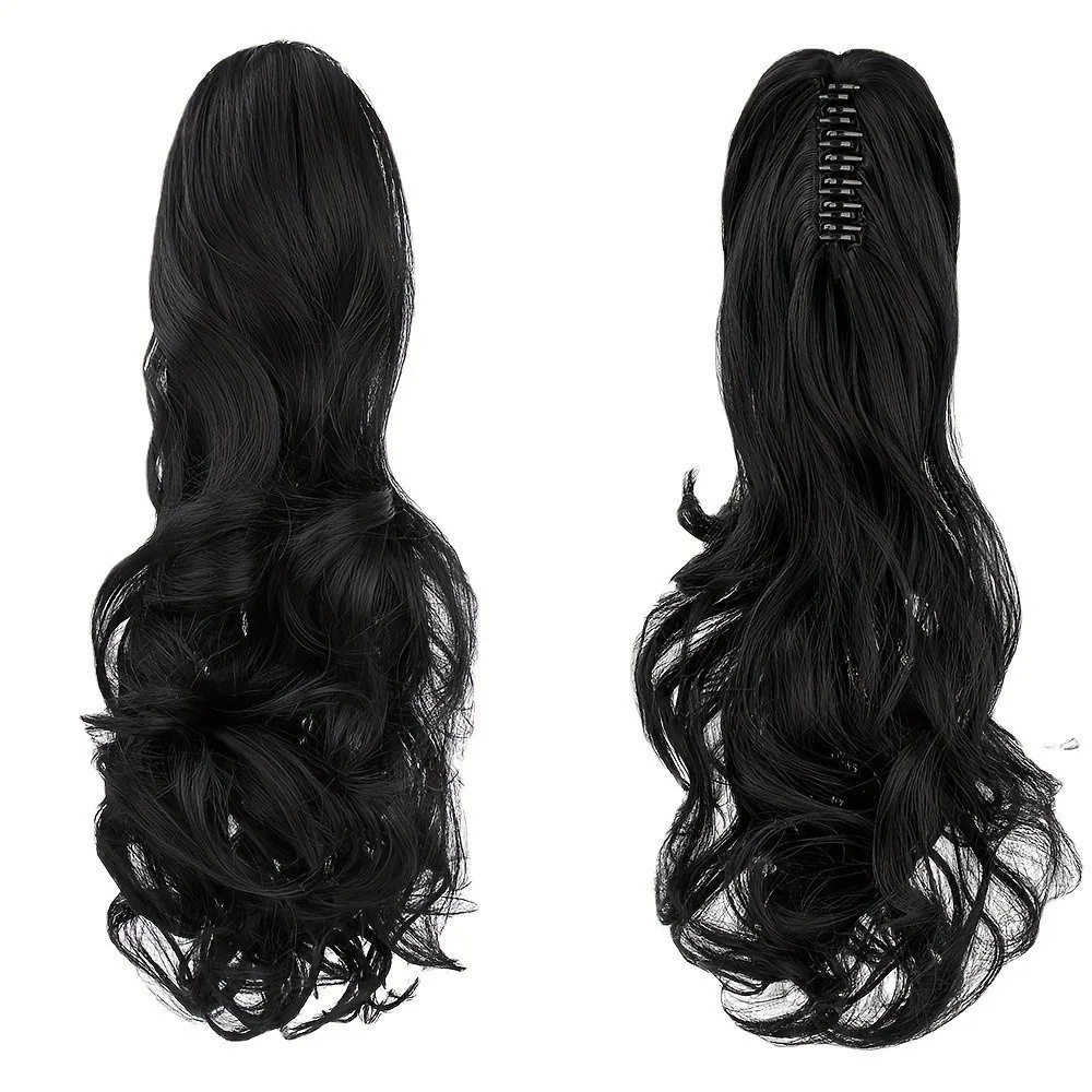 

Vintage 50cm Wig Claw Clip Curly Wavy Detachable False Hair Clip Long Hair Synthetic Ponytail Hairpin Women Girls