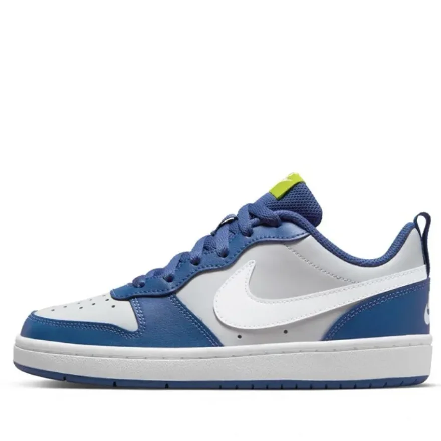 Nike Court Borough 2 Low Comfortable and Casual Low cut Children's Board Shoes Trendy and Fashionable for Teenagers