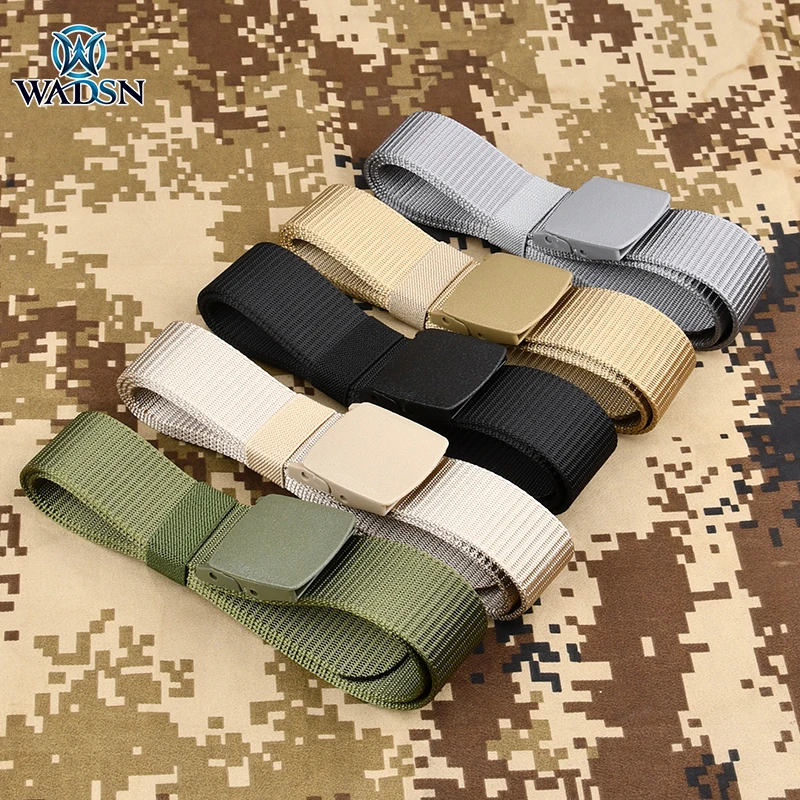 

Wadsn Men's Military Tactical Belt Release Magnetic Waistband Waist Belts Multi Function Canvas Pack Hunting Outdoor Sport