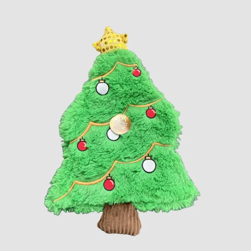 Dog Toy Teddy Bear Paper Christmas Tree Self Fun Toy Intellectual Sniffing Pad Pet Boredom Relief Tool Dog Toys for Small Dogs