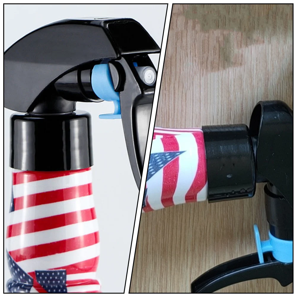 

1pc Hand Press Spray Bottle Leakproof Plastic Hairdressing Salon Watering Plants Mist Sprayer Retro Graffiti Pattern Durable