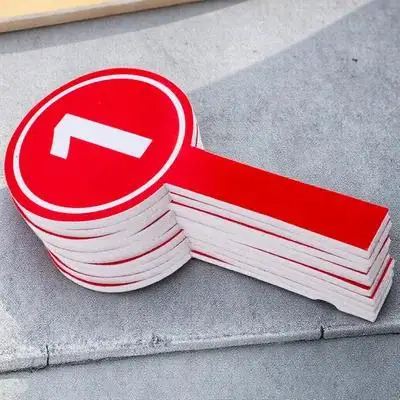 Paletas numéricas de mano para votación, tableros de puntuación multifunción reutilizables para juegos de subasta de competición, herramienta de puntuación portátil, 10 Uds.