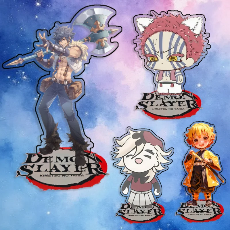 

Standing Sign for Demon Slayer Douma Agatsuma Zenitsu Acrylic SelfMade Cartoon Anime Desktop Decoration Toy Fans Gift 15cm