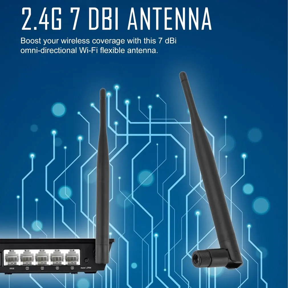 Antenna WIFI 2.4GHz 7dBi professionale universale Wireless Antenna Booster Booster WLAN RP-SMA F PCI Card Modem Router Dropshipping