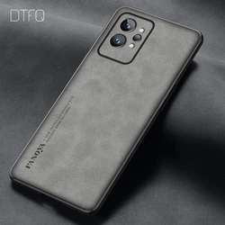 For realme GT 2 Pro Case Leather Pattern Back Cover Coque Funda for realme GT Neo 3 GT2 Luxury Leather Case for realme GT Neo2
