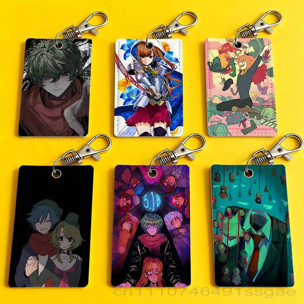 

Game Your Turn to D-Die Card Case Leather Card Holder Keychain Key Ring Door Access Tags ID Card Case Keychain