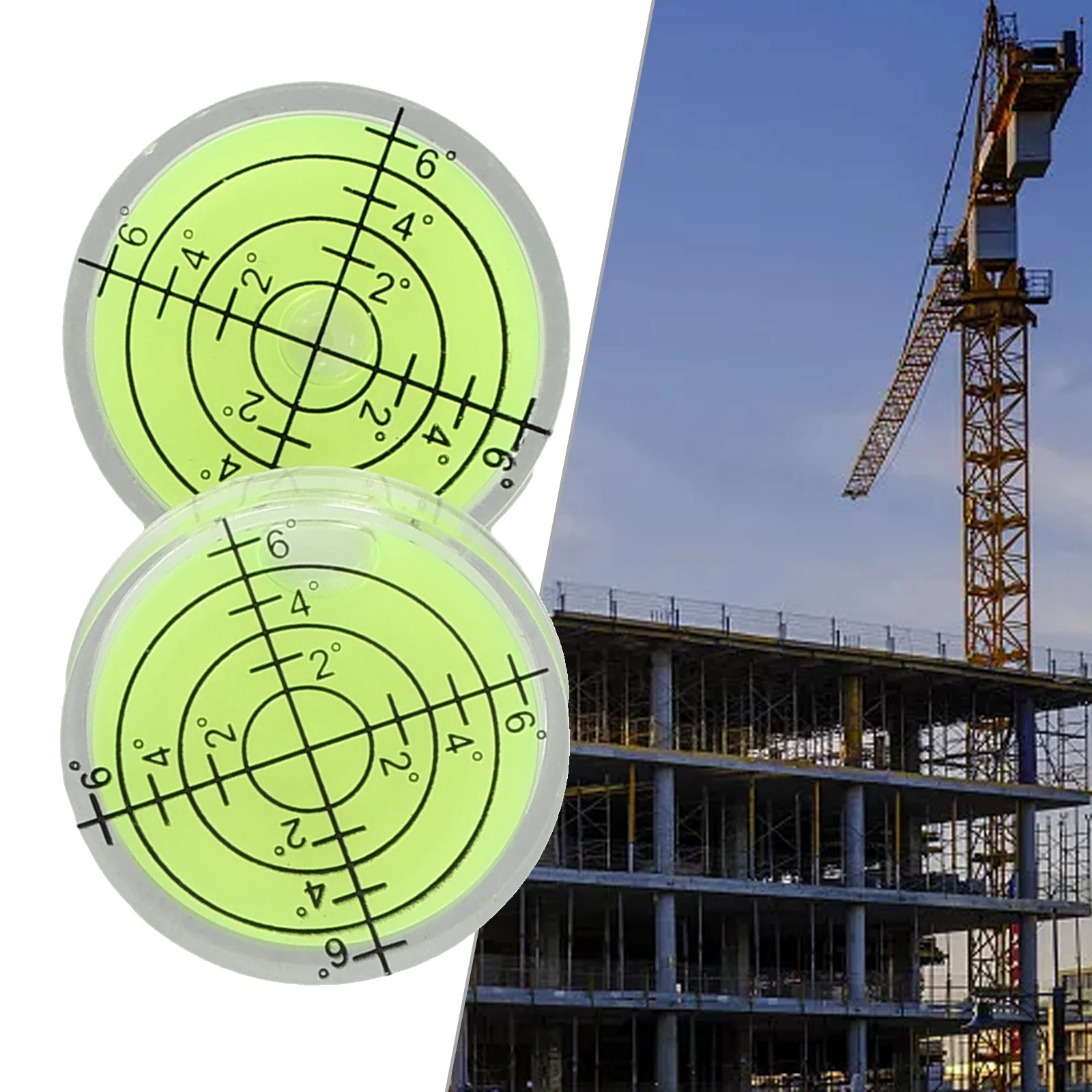 Livella orizzontale Livella a bolla Misurazioni del livello di regolazione Confezione da 10 Misurazioni accurate Materiale acrilico Dimensioni compatte