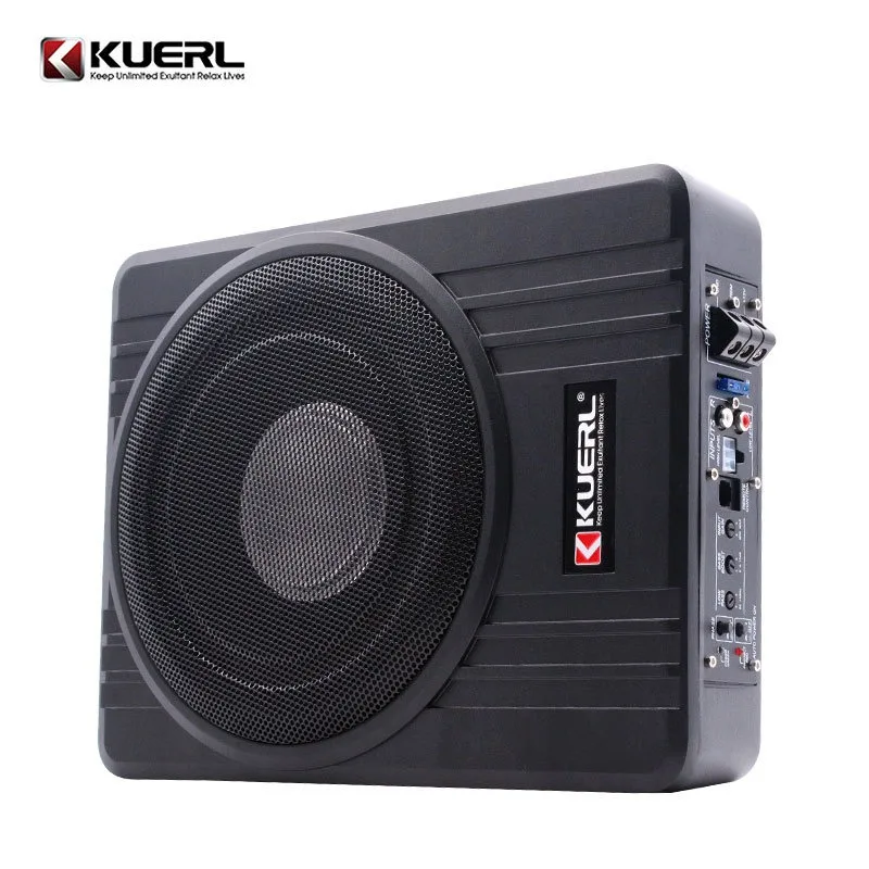 Altavoz de Audio para Auto de 12V de Alta Potencia, Subwoofer Ultrafino de 8 Pulgadas Modificado, de Aleación de Aluminio, para Debajo del Asiento