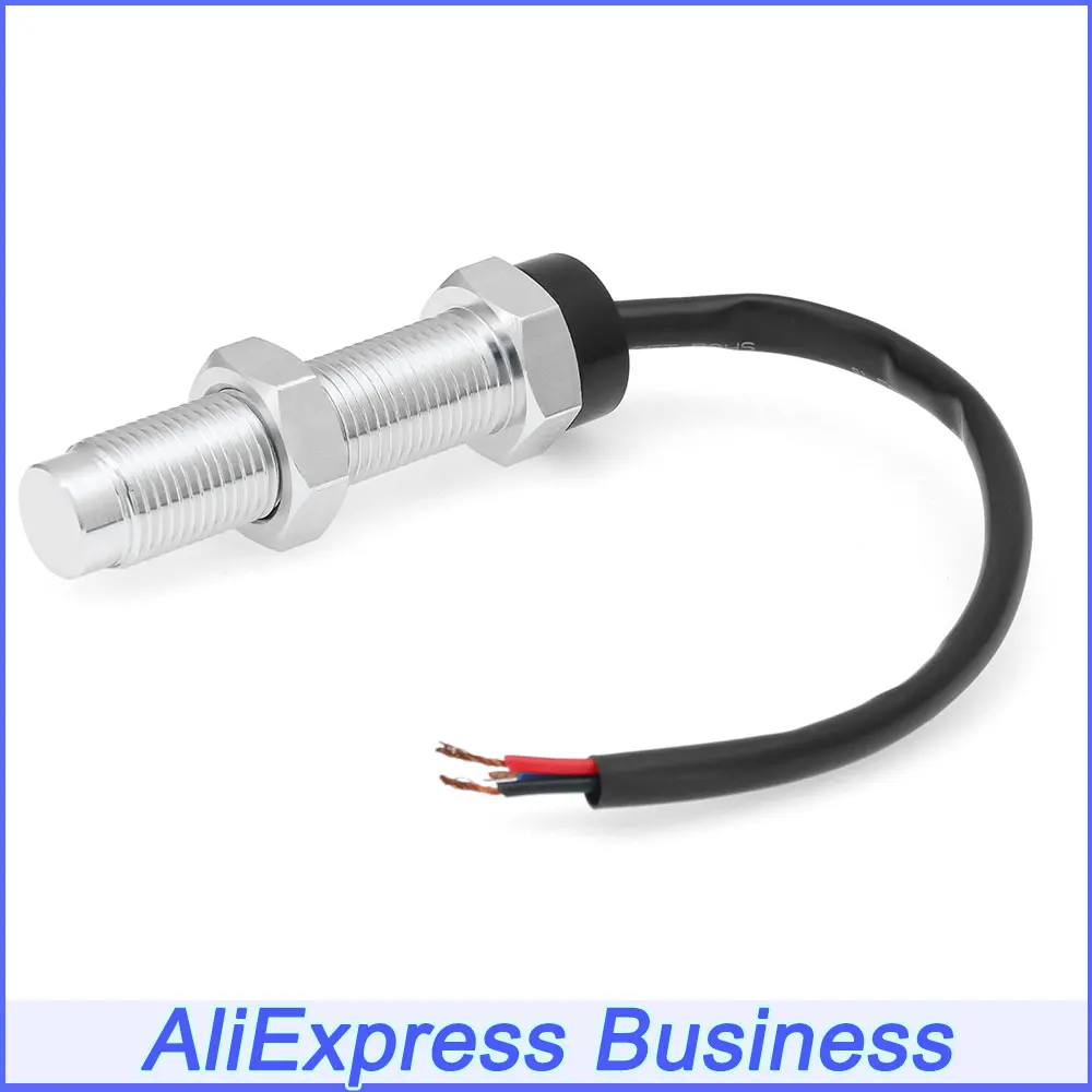 BU 1pc Speed Revolution Sensor 16mm Hall Sensor for Pulse Signal Speedometer Tachometer Speed Sensor Camshafts Position Sensors