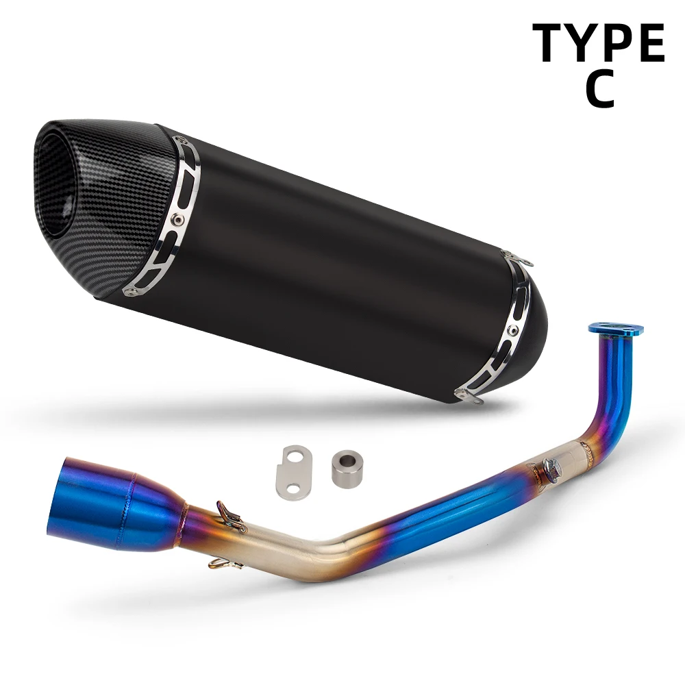 

NMAX155 Exhaust Manifold R77 Muffler For Yamaha NMAX NMAX155 V2 2021-2024 Motorcycle Exhaust System Scooter Accessories