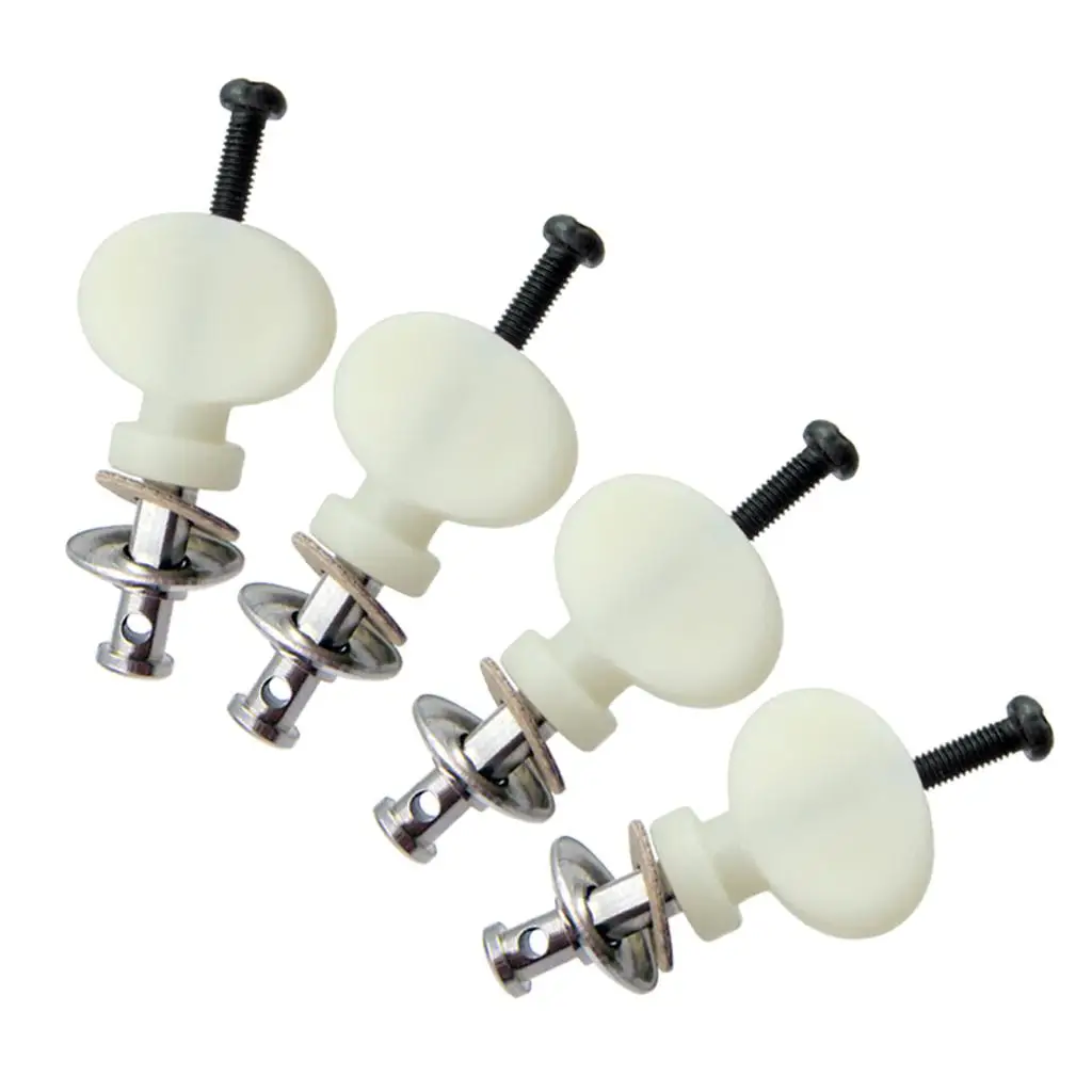 Tooyful Set of 4 Ukulele Strings Tuning Pegs Pin Machines Tuners for Ukulele Classical Guitar 4 String