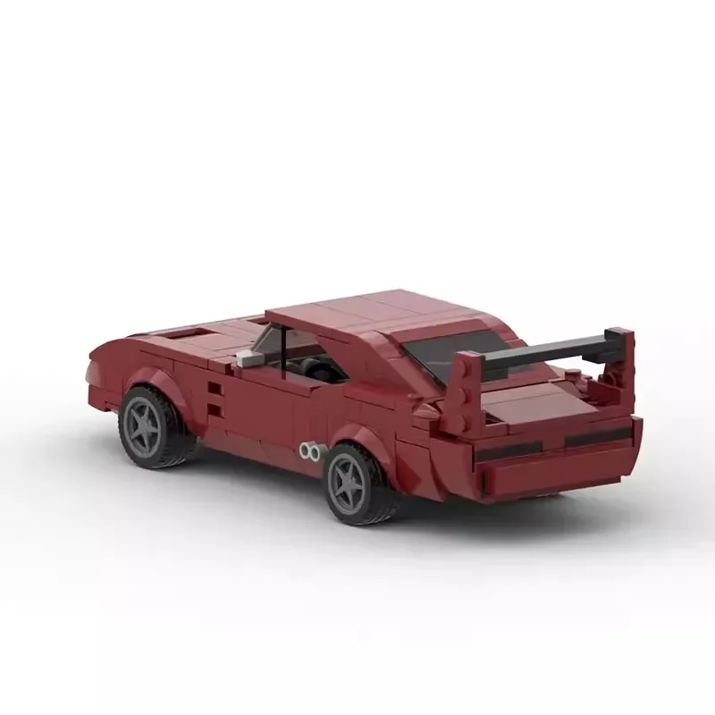MOC Technical Car Dodge Charger Daytona Fast Furious City Racing Supercar Speed Vehicles Sets Building Blocks Kid Toys Gift view 4