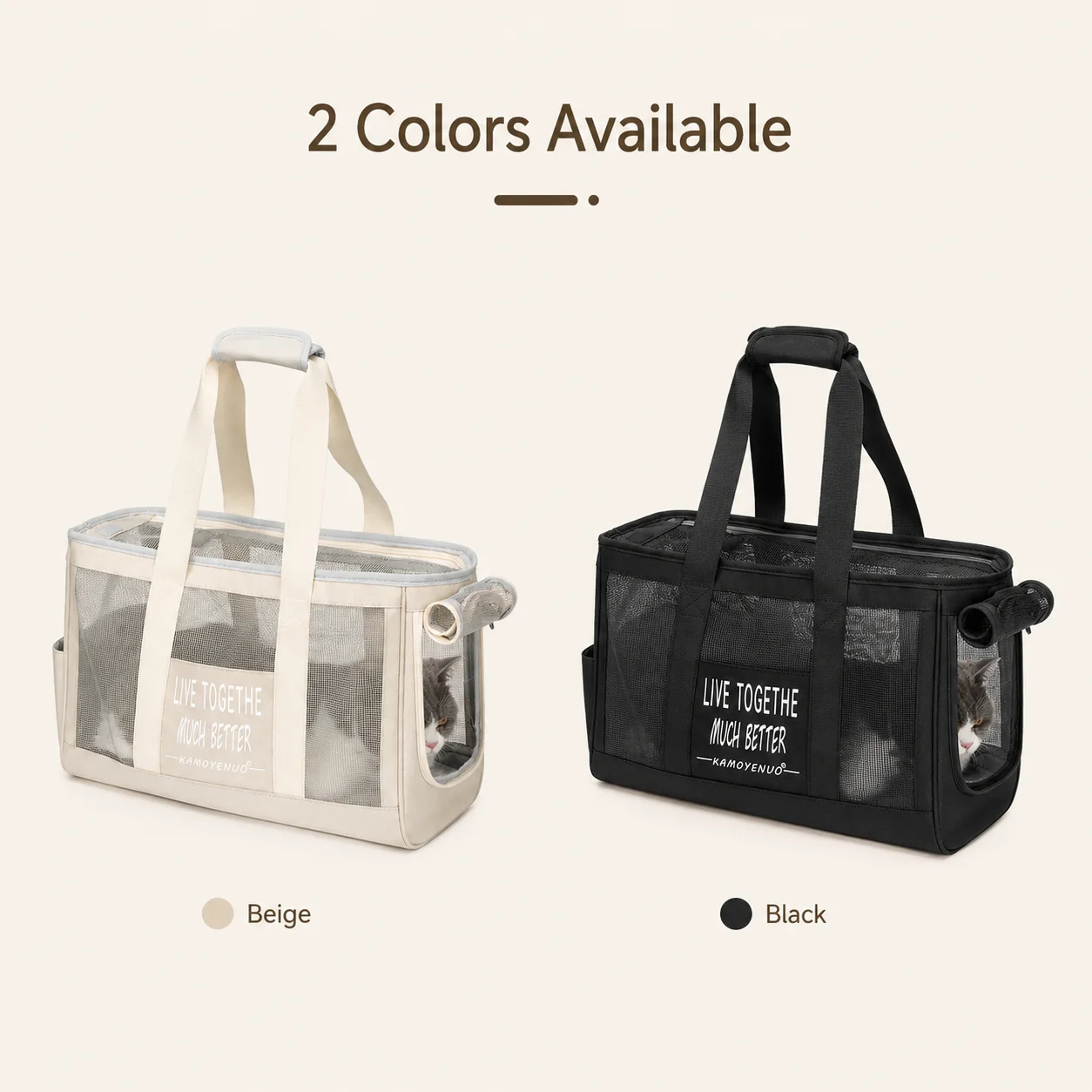 Atmungsaktive Haustier-Tragetasche für Katzen und Hunde, Reise-Handtasche mit Netzbelüftung, Tragbare Outdoor-Tasche, Weich, Leicht, Geruchshemmend, Sommer-Tasche – Detail 5