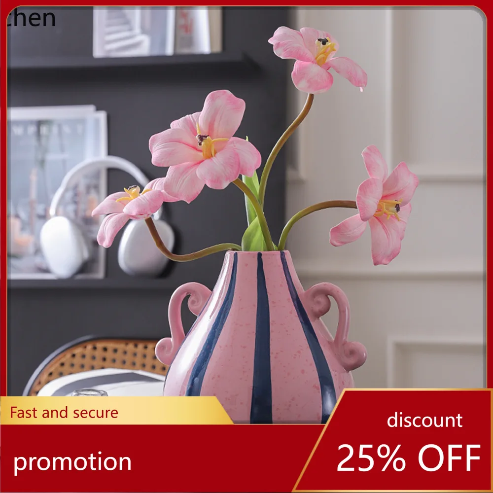 

Керамическая ваза Zml - цветочная композиция для гостиной, минималистичное высококачественное декоративное украшение для дома