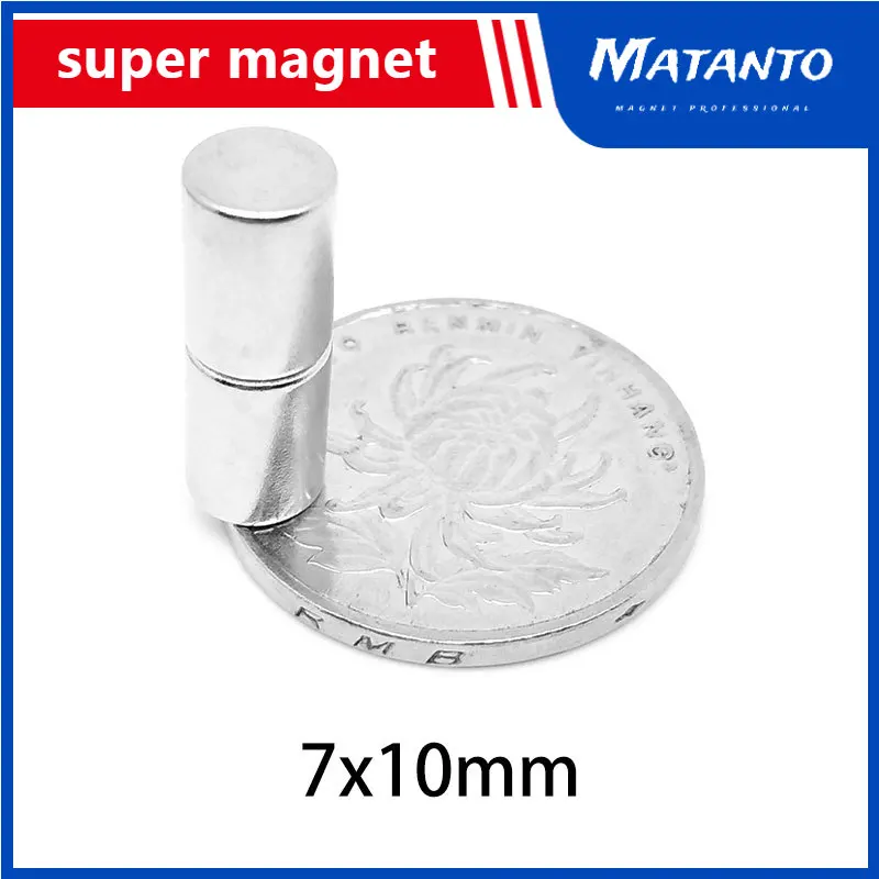 

5/10/20/50/100/150PCS 7*10 Round Strong Powerful Magnets 7x10mm N35 Rare Earth Craft Reborn Fridge 7x10 Neodymium Disc Magnets