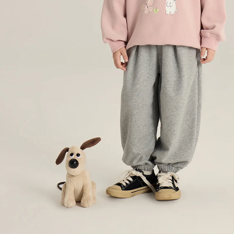 

Casual Pants Spring and Autumn Fashion All-match Simple Basic Daily Solid Color Loose Sports Pants Trend