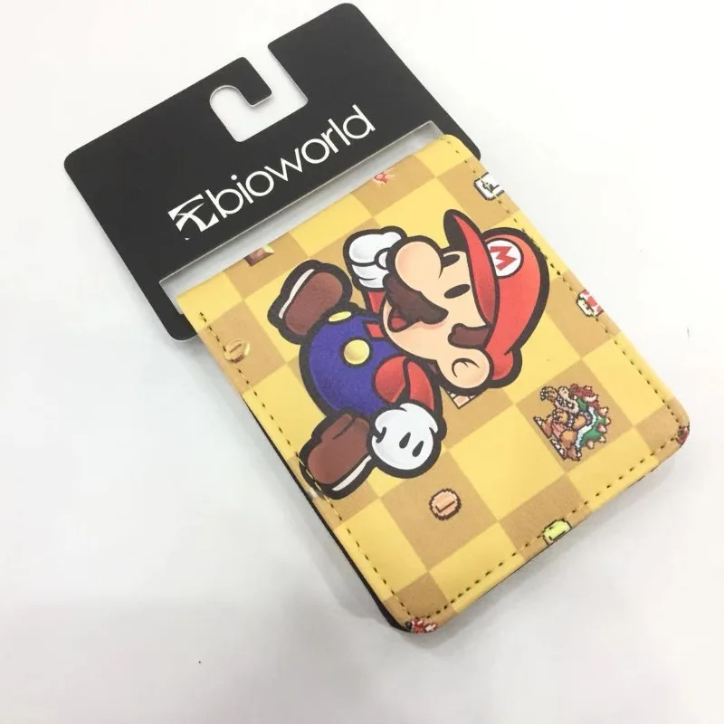 

Super Mario Bros Kawaii Cartoon Pattern Wallet anime merchandise small gift