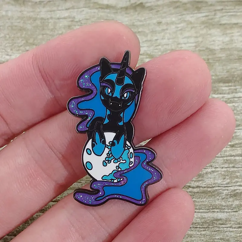 

My Little Pony Moon Princess Enamel Pins Cute Brooch For Women Lapel Pins Badge on Backpack Costume Accessories Fashion Jewelry