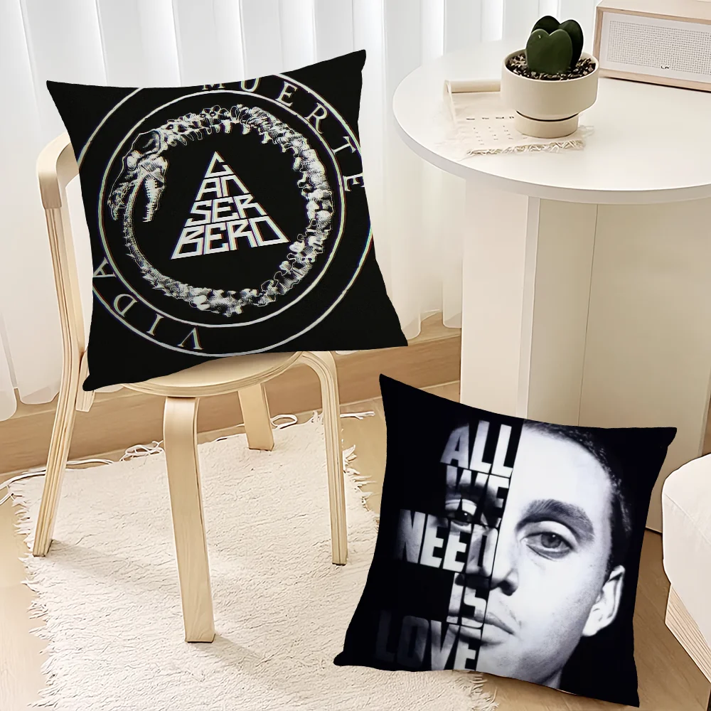 C-Classic Singer Canserbero cushion cover Living Room Accent Couch Back Support Square Lounge Restful Nap Companion Pillow Case