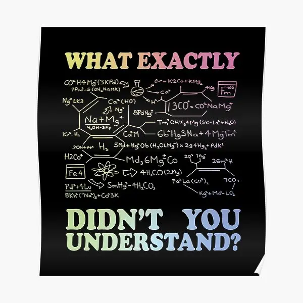 What Exactly Did Not You Understand  Poster Painting Vintage Funny Decoration Modern Picture Room Print Art Home Wall No Frame