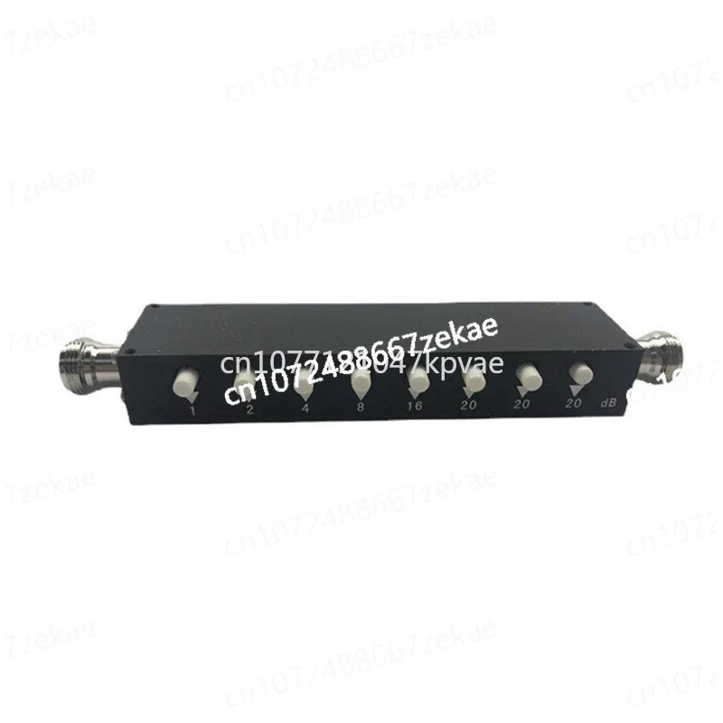 Stepped Variable Key Button Press Step Attenuator Replacement Parts Accessories RF N-F 5W 3Ghz 90DB RF POWER