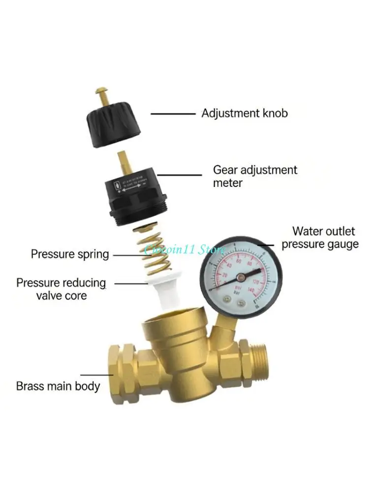 

Y1UB Professional Copper Regulator Valves Precisions Cast RVs Water Pressure Control Valves With 3/4 Inch NPT Connection