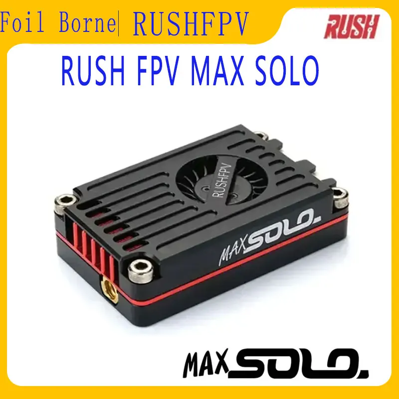 

RUSHFPV MAX SOLO 5.8ГГц 2.5Вт VTX - Корпус из ЧПУ, бесшумный вентилятор, 2-6S, дальнобойный FPV-передатчик для фристайла/дронов