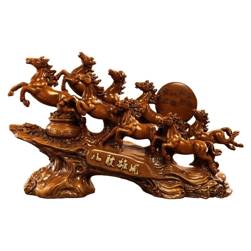 

Auspicious New Chinese Ba Jun Heroic Cornucopia