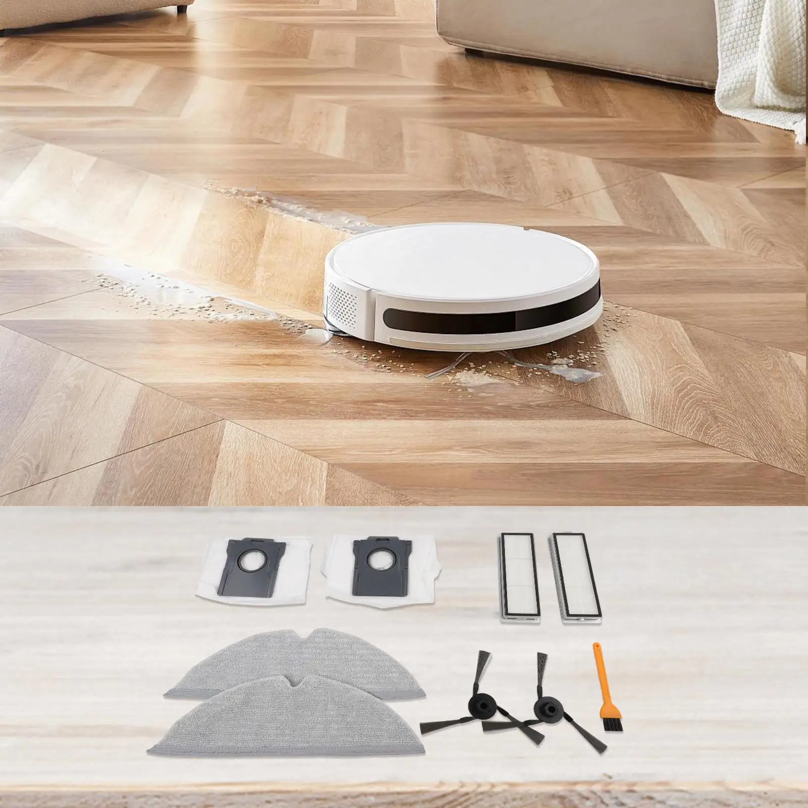HEPA Filters Robot Vacuum Parts Efficient Dust for capture For Dreame D20 Pro for Plus Robot Vacuum Side Brushes And Filters