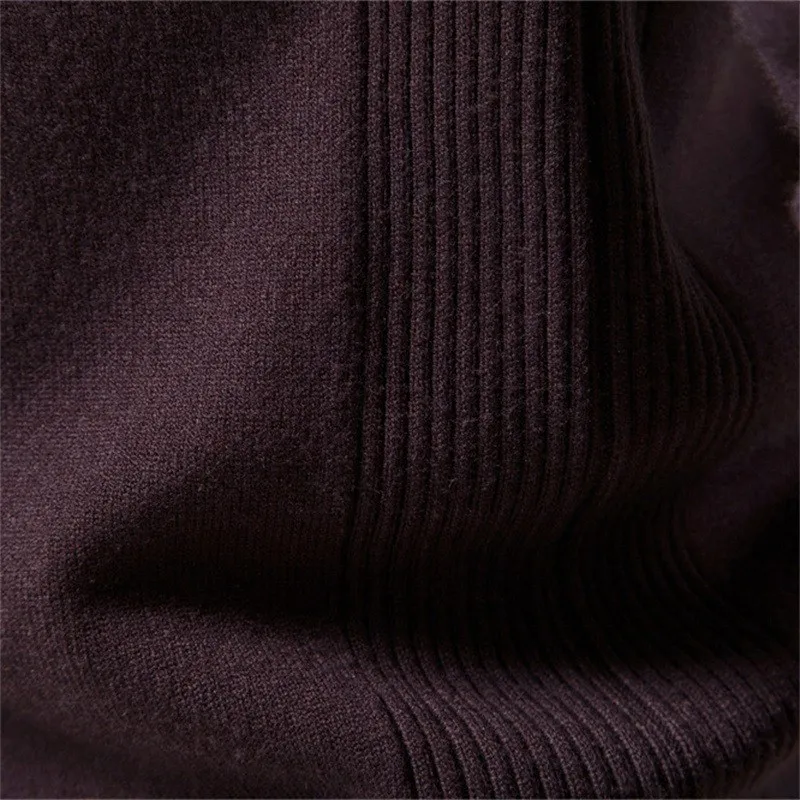 

Thiened Autumn Winter Sweater for Men round Ne Sli 0 Colors Casual Knitted Pullover Youth Faion Fiber Blend Fabric