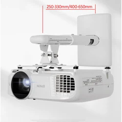 M5-2533  250-330mm 400-650MM Metal full motion telescopic long and short focal projector wall mount bracket 3  4 leg strechable