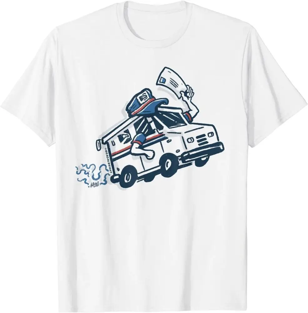 Mailmans Truck Premium Tee T-Shirt Anime Graphic T-shirts for Men Clothing Women Tees 100%Cotton Short Sleeve