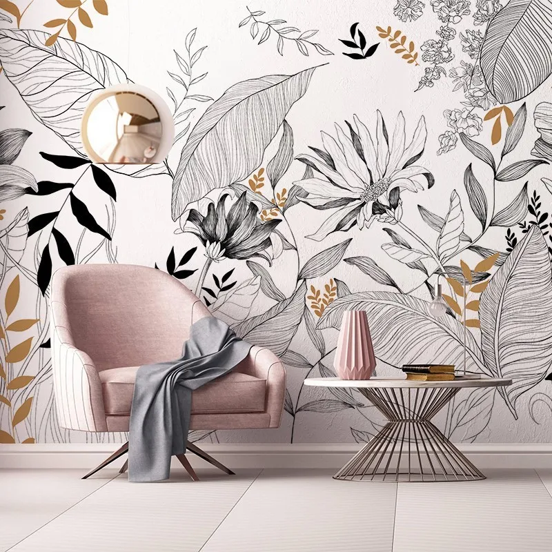 stickers living room dining room background wallpaper hanging pictures B & B environmental protection wall covering