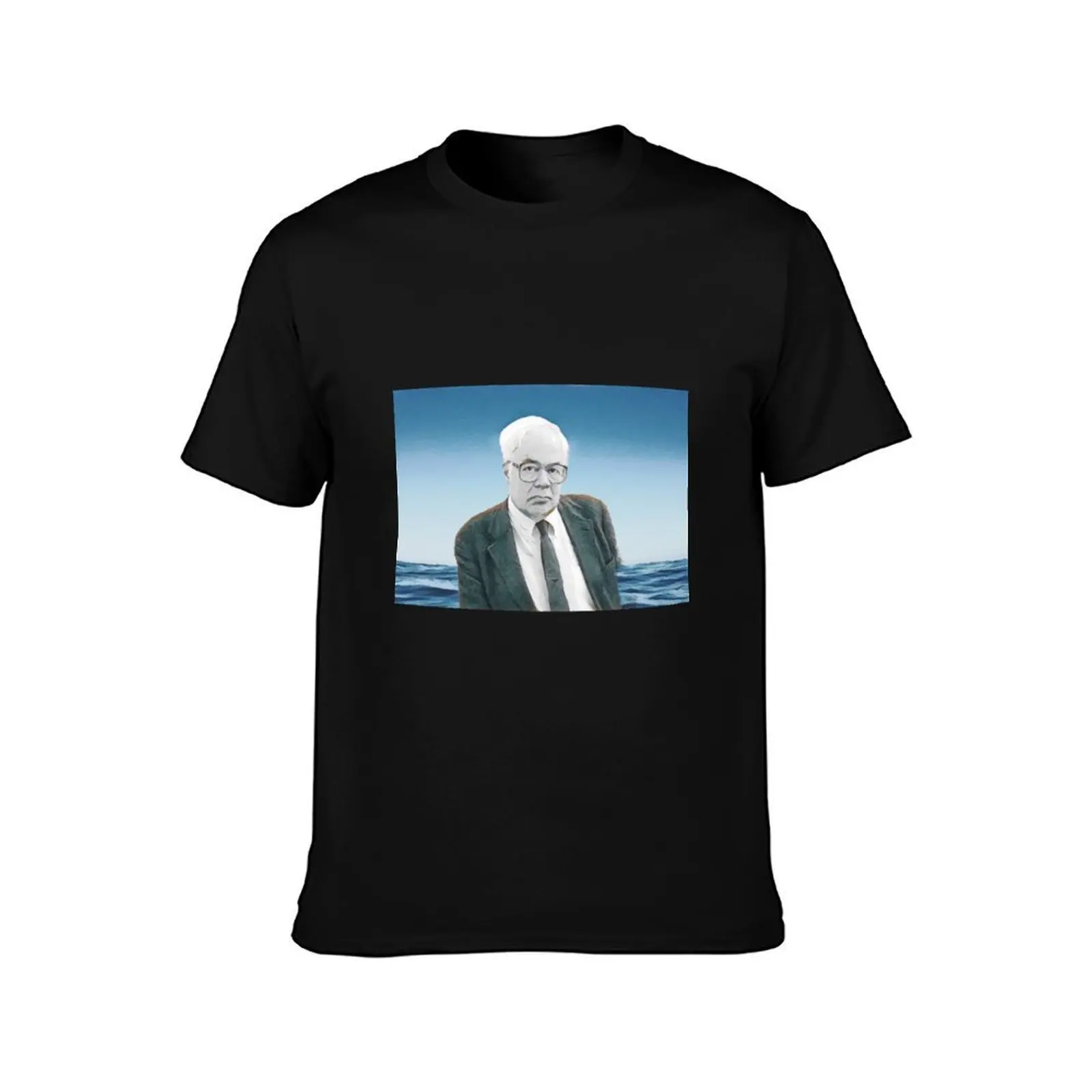 Richard Rorty - stylized T-Shirt, Summer Casual Cotton Tee, Oversized Streetwear Tops, Vintage Graphic Print, Unisex Men Women