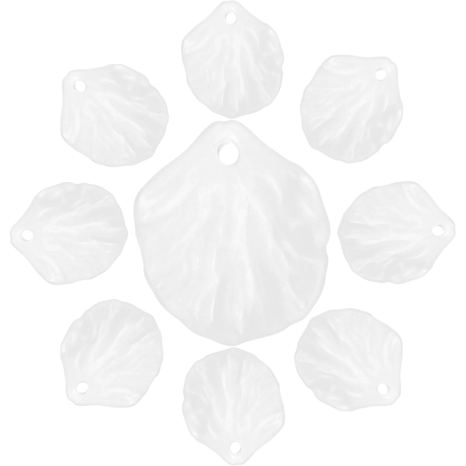 100pcs Acrylic Flower Cabochon Settings Charms For Jewelry Making Diy Craft Supplies Pendant Decorations Necklace Bracelet