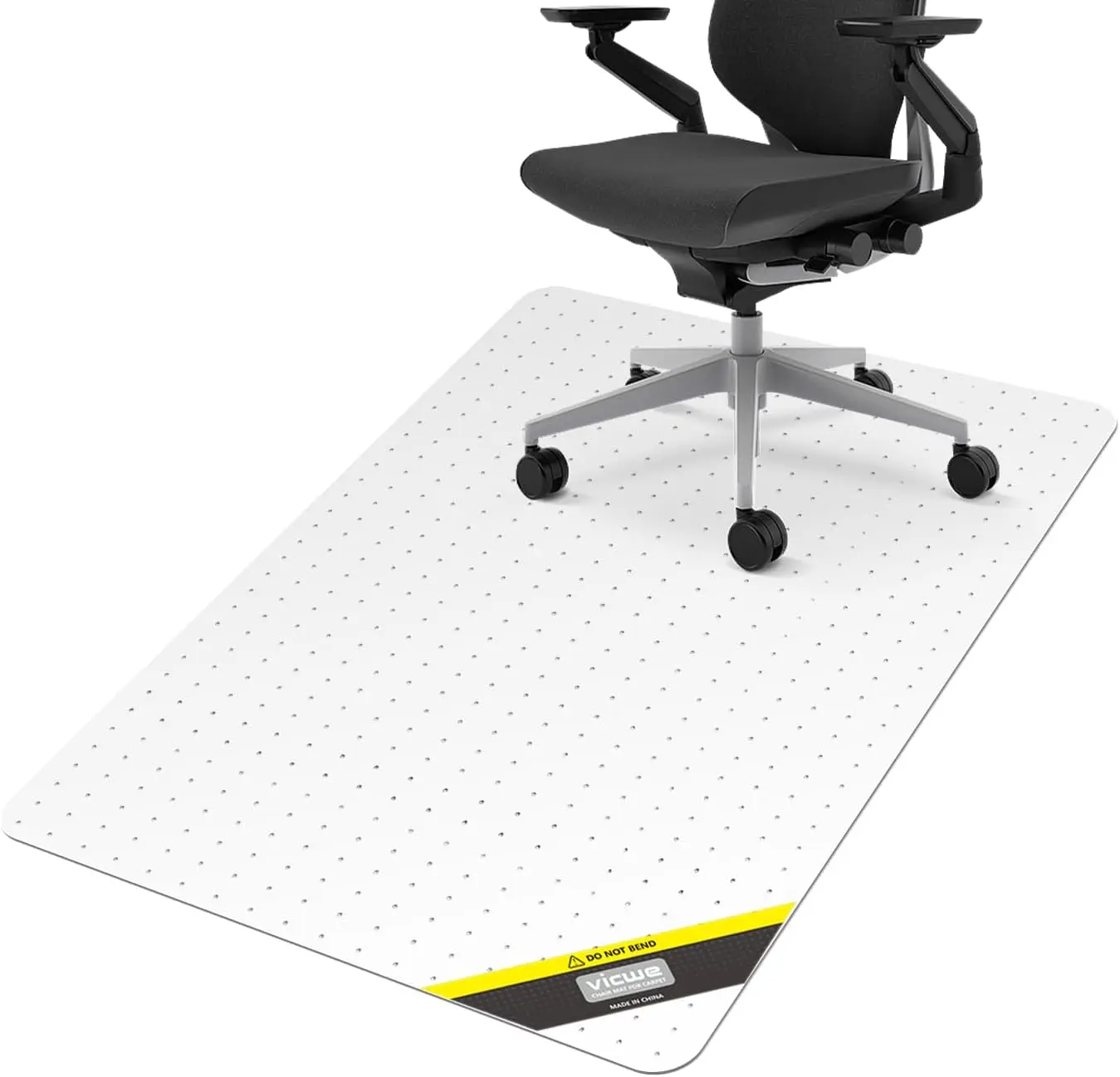 

36x48 Heavy Duty Chair Mat for Carpet, Anti-Slip Clear Office Floor Protector with Easy Rolling Surface