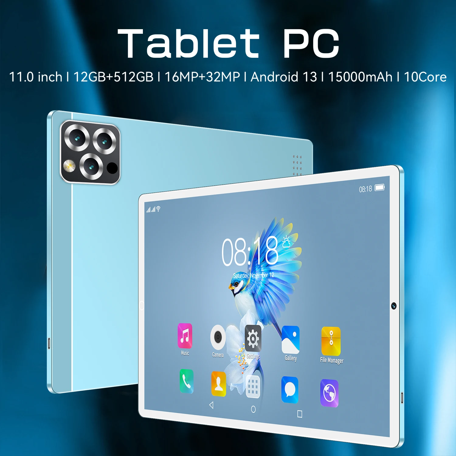 2024 Global Original Tablet IPad Air Pro 12GB+512 Tablet  11-coreAndroid 14 Tablet PC Dual SIM 5G Calling Wifi Tablette Android