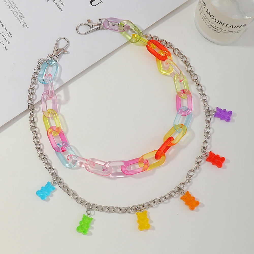 

Личность Панк Студент Бохо Стили Хип-Хоп Сплав Ювелирные Изделия Подарок Медведь Пояс Цепи Джинсы Цепи Пояс Цепи