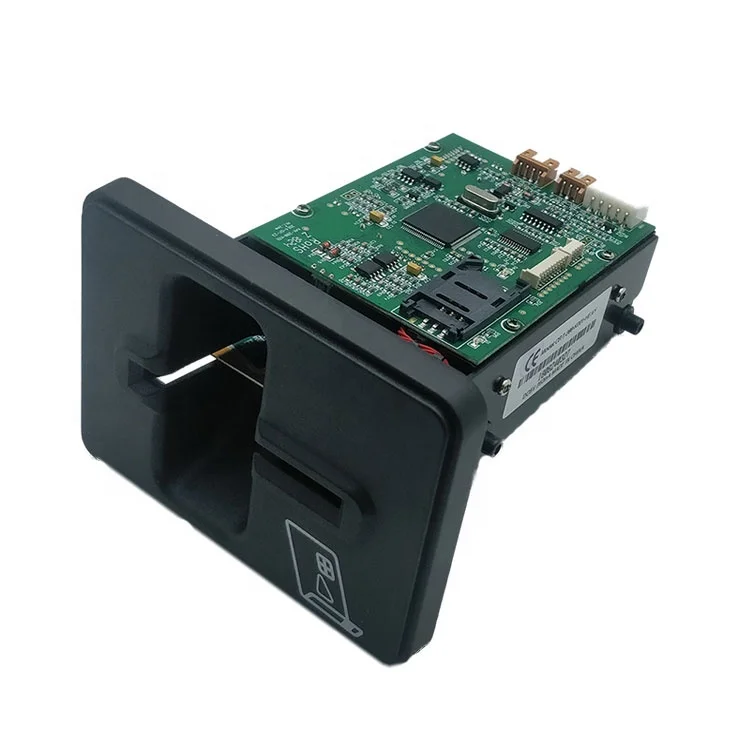 Manual Insert Magnetic IC RFID Card Reader&Writer for Vending Machine CRT-288-K