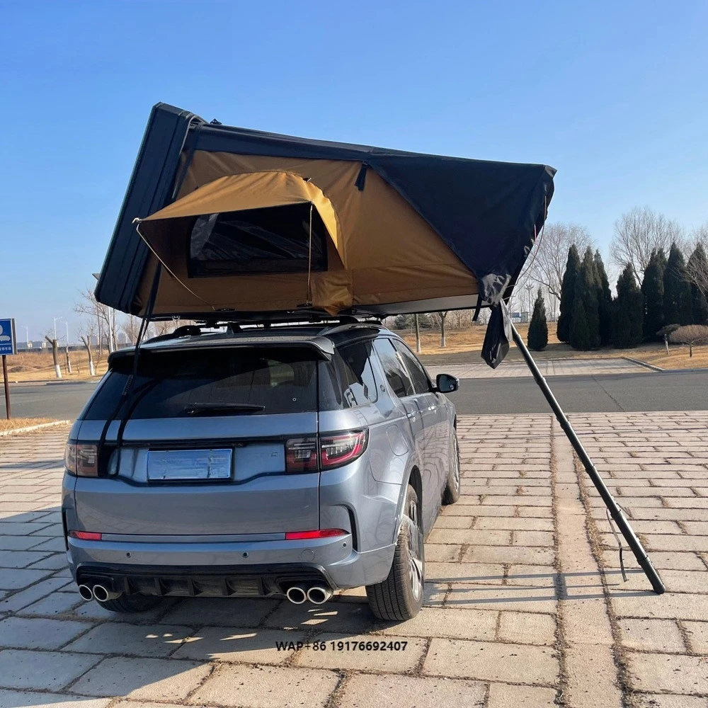 Roof Rack Tent Box Outdoor Rooftop Camping Rtt 4X4 Tent With Ladder Aluminum Hard Shell Family Tent Car