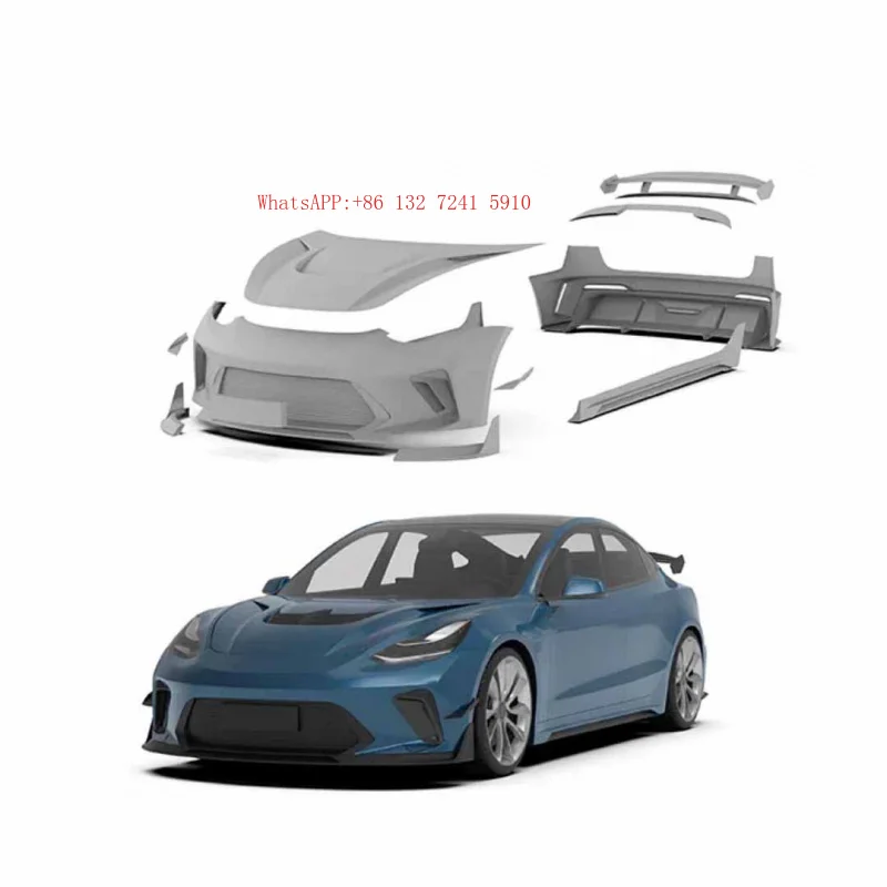Hongsheng Productss Best-selling Product for  Model 3 Upgraded and Modified Robot High-quality Body Kit