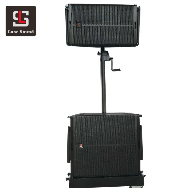12 Inch 2-Way Powered Line Array Speaker System with Subwoofer Amplifier Module Professional Audio