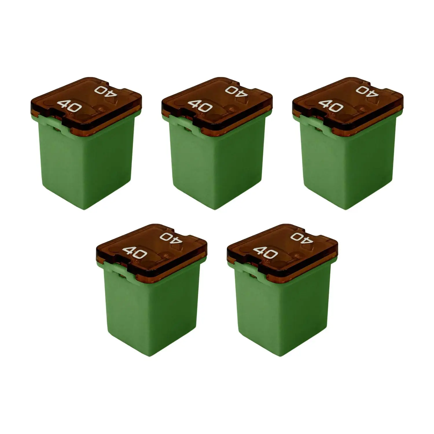 10pcs Low Jcase Block Fuse car fuses for Trucks Cars and SUVS (20A/30A/40A/50A/60A, 2pcs Each)