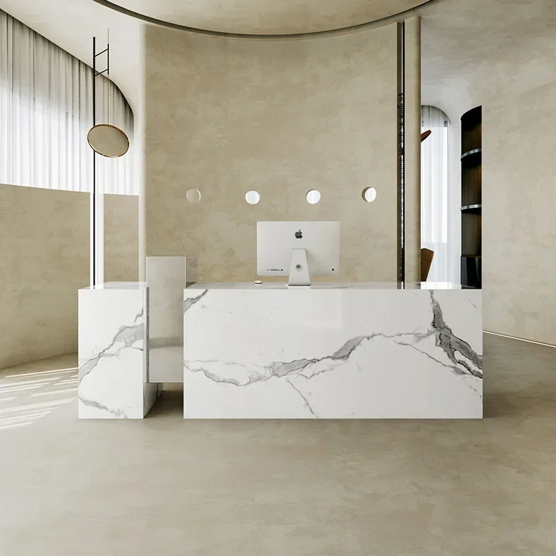Light luxury high-end company, reception desk hotel beauty salon clothing store barber shop