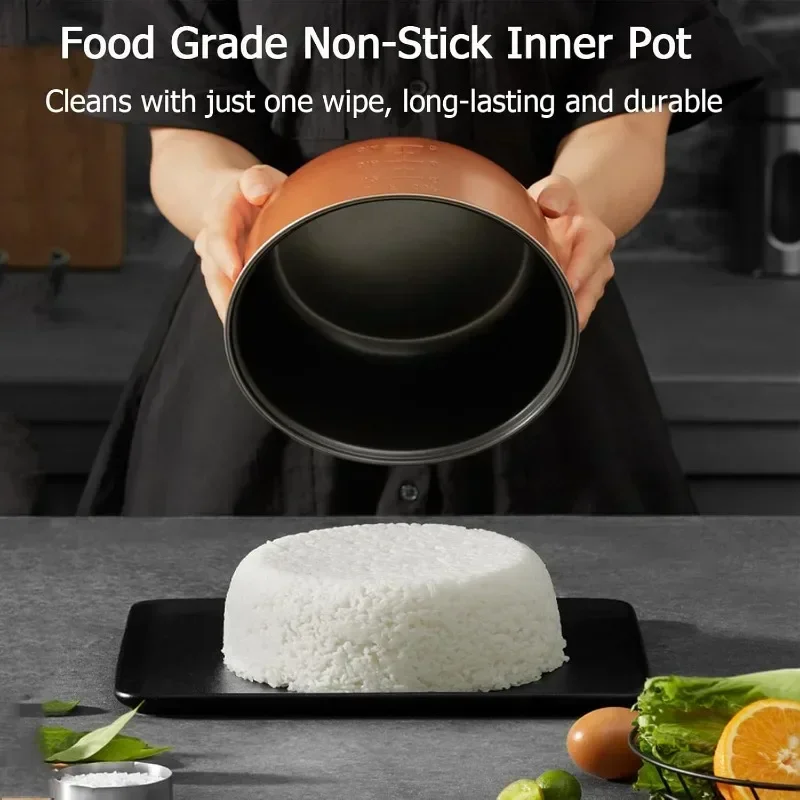 طباخ الأرز التجارية الكبيرة ، عملية زر واحد